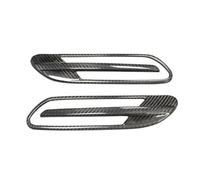 QIUYMGFG Air Side Vent Trim Carbon Fiber Car Front Side Bumper Air Vent Covers Trims Fit For Mercedes GT43 GT50 GT53 2019-2023 Car Side Fender Vent Air Flow Spoile(FRP Unpainted Black)