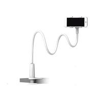 QIUYMGFG Automobile Accessories Adjustable Mobile Phone Holder Portable Flexible Lazy Bed Holder for Cell Phone Universal Mount Phone Bracket Car Phone Holder(White Upgraded)