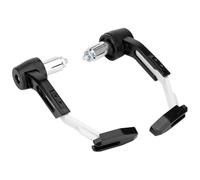 QIUYMGFG Motorcycle Handguards Adjustable Length Universal 7/8" Handlebar Protector Brake Lever Guard for Scooter ATV Mountain Bike Hand Motorcycle Hand Guards(Silver)