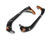 QIUYMGFG Motorcycle Handguards Motorcycle Handlebar Brake Clutch Lever Hand Guard Protector Modification Accessories Handguard Motorcycle Hand Guards(Orange)