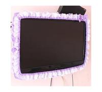 QIUYMGFG Outdoor TV Cover TV cubierta 24-48 INCHES Fabric TV Circle Dust Cover Monitor Screen Home Decorations Dust Cover with Elastic(A12,USE FOR 32-38INCH)