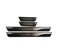 QIUYU2024 4Pcs Stainless Steel Car Door Sill Scuff Plate Guard Sills for GRANDLAND X, Automotive Door Entry Guard Protector Trim