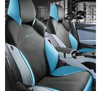 QIUYU2024 All Season Protection Breathable Suede Car Seat Cover for BYD Seal EV 2022-2025, Front and Rear Seat Breathable Protector Cover,Black