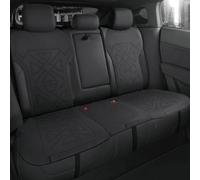 QIUYU2024 All Season Protection Breathable Suede Car Seat Cover for Xpeng G6 2024 2025 Front and Rear Seat Breathable Protector Cover,Black