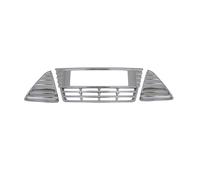 QIUYU2024 Car Front Grill for Focus III MK3 2012-2014,Chrome Front Grill Trim Set, ABS Front Grille Trim Plated Cover Kit