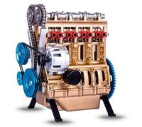 qiuzhiyu 4/8-Cylinder Full Metal Car Engine Model,2025 New V8 engine model,Resin Car Engine Model Kit, Mini Engine Build Kit for Desk Decoration or Home Teaching(V8)