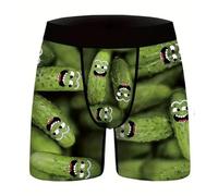 Qivastance Mens Boxer Briefs Funny Novelty Underwear Naughty Gifts for Him, Pattern 1, L