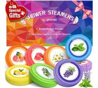 Qivatex Gifts for Women: Shower Steamers Aromatherapy, Birthday Gifts for Women, Mum, Nanny, Girls, Teen SPA Stress Relief Bath Bombs Set Personalised Gift (8 Scents)