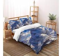 QIVELDE White Tiger Snowy Bedding Set 3 Pieces 3D Digital Printing Animal Themes Wildlife Duvet Cover Set Chic Breathable Comforter Cover Girl Woman with Pillowcase Double（200x200cm）