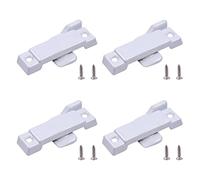 Qiveno 4Pcs F2590 Easy to Install Sash Lock Set - Window Lock 2-1/4'' Replacement Part for Double Hung & Vertical Sliding Windows | DIY Home Security Upgrade for Homeowners