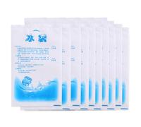 Qivine 10Pcs Ice Packs for Cool Box, 400ml Reusable Ice Packs, Leakproof Cold Gel Ice Bags, Ice Therapy Wrap Compress for Pain Relief, Gel Cooling Bags for Food Vegetable Keep Fresh