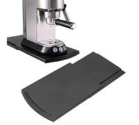 Qivine Coffee Machine Mat, Large Sliding Tray for Kitchen Appliances 30x21cm Sliding Coffee Mat Machine Tray, ABS Drying Mat for Kitchen Counter with Smooth Rolling Wheels