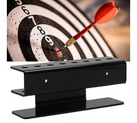Qivine Dart Board Wall Mounted, Dart Board Dracket, Dartboard Hanging Bracket for Wall, Dartboard Stand Can Hold 8 Darts, Darts Rack Indoor Pin Darts Stand Display Holder for Games Targets