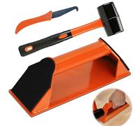 Qivine Double-Sided Floor Gap Fixer Tool for Laminate Flooring, Laminate floor repair kit with Hammer & Hook, Heavy Duty Laminate Flooring Tools for Wood Tile Laminate, Vinyl Floor