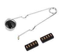 Qivine Flint Striker, Single Flint Spark Lighter with 10 Flints Replacements for Welding Brazing and Soldering Survival Tool Outdoor Sports Kit, Camping & Cooking Fire Starter