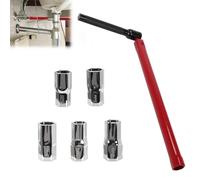 Qivine Tap & Spanner for Tight Space with 5pcs Hexagon Nut 8-13mm, Multifunctional Faucet Installation Sink Tool Set for Kitchen Bathroom Repair