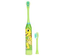 Qivine Toddler Toothbrush, Soft Kids Toothbrushes with Extra Rounded Brush Head BatteryPowered, Lightweight Kids Electric Toothbrush for Ages 3+ Boys Girls, Light Green