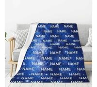 Qivlora Personalised Blanket for Baby Boy Girl - Custom Blankets with Names - personalized fleece blanket Toddler Blanket - Customized Gifts for Kids Teens Adult Christmas Birthday