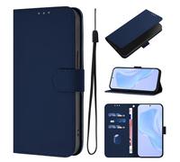 QIWEIQING Compatible with iPhone 17 Pro Max 2025 Case, Premium Soft Leather TPU Retro Flip Wallet with Card Holder Magnetic Shockproof Protective Cover for iPhone 17 Pro Max. Blue Colour YB3