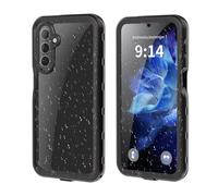 QIWEIQING for Samsung Galaxy A16 Waterproof Case, IP68 Waterproof Dustproof Shockproof Cases with Screen Protector Body Protective Front and Back Cover for Samsung Galaxy A16. Black FSK