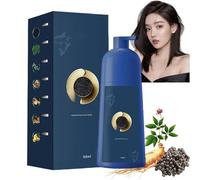 Qiweitang Hair Dye, Caviar Hair Colour Cream, Zhihuashi Caviar Protein Hair Dye, Bubble Plant Hair Dye, Protein Color Protecting Hair Dyeing Cream, Covers Gray Hair, Natural Fruit Dye (Dark Tea)