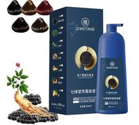 Qiweitang Hair Dye Shampoo, Qiweitang Hair Dye Shampoo Black Brown for Women Men (Chestnut Brown, 1)