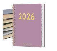 Qiwieod 2026 Diary - 12-Month Planner with Spiral Bound, 2026 Weekly and Monthly Planner, for School and Academic Use, Work, Students, Women, Teachers