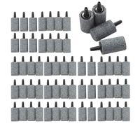 Qiwieod Aquarium Bubble Stone, 60 Pieces Oxygen Stone Ventilation for Aquarium, Bubble Stone for Fish Tanks, for Freshwater Aquariums, Terrariums, Pond, Outdoor, Home and the