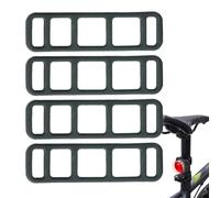 Qiwieod Elastic Silicone Bands, Pack of 4 Silicone Bands for Bicycle Lights, Bicycle Mounting Strap, Silicone Handlebar Holder, Stretch Elastic Band for Attaching Bicycle Light