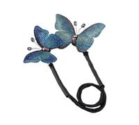 Qiwieod Elegant Lazy Hair Bun Maker, Hairpin Hairstyle Shaper with 2 Butterflies, Hair Clip, Braided Hair Clip, Sparkling, Comfortable for Weddings, Parties