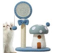 Qiwieod - Interactive Cosy Cute Mushroom Scratching Toy, Cat Tree Scratcher for Indoor and Outdoor Use - for Use at Home in the Student Dorm in the Apartment in the Bedroom