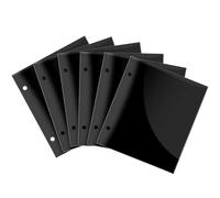 Qiwieod Music Folder, 6-Piece Music Folder for A4 Sheet Musics, Storage Folders with Pockets for Sheet Musics, Artwork, Photos, Choral Scores, Trumpet Choir Wind Band 23x18x5cm