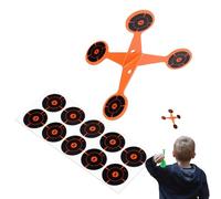 Qiwieod Rotating Target | Reactive Rotating Motion with Ten Paper Sheets, Thickened Folding Automatic Reset Target | For Backyard Outdoor Games Family Fun Camping Lawn Garden Park