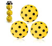 Qiwieod Silent Foam Pickleballs 3 x 74mm Pickleball Exercises Low Noise Pickleballs
