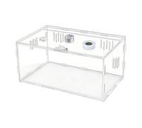 Qiwieod Terrarium for Reptiles - 360 Degree View Comfortable Habitat - Complete Set for Reptile Terrarium - For Small Pets Families and Enthusiasts Indoor Outdoor Home