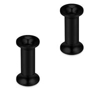 Qiwnswoy 12G to 2" Gauges for Ear Surgical Steel Double Flared Internally Threaded Earring Expander Stretcher Screw Fit Ear Gauges Tunnels Plug Earrings Body Piercing Jewelry for Women Men, 34MM