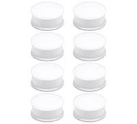 Qiwnswoy 2G Gauges for Ear Solid Silicone Double Flared Tunnels Soft Plugs 6MM Ear Expander Gauges Stretcher Body Piercing Jewelry for Women Men Same Sizes 4 Pairs White