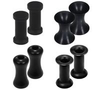 Qiwnswoy 6G to 1" Gauges for Ear Stretching Kit Silicone Double Flared Acrylic Saddle Hollow Tunnels Plugs 4MM- 25MM Ear Expander Gauges Stretcher Flesh Earrings Body Piercing Jewelry for Women Men