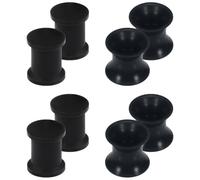 Qiwnswoy 6G to 1" Gauges for Ear Stretching Kit Silicone Double Flared Soft Tunnels Plugs 4MM- 25MM Ear Expander Gauges Stretcher Flesh Earrings Body Piercing Jewelry for Women Men Black White Flesh