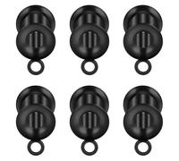 Qiwnswoy 8G to 1" DIY Gauges for Ear Surgical Steel Double Flared Internally Threaded Earring Dangle Accessories Expander Stretcher Ear Gauges Tunnels Plug Body Piercing Jewelry for Women Men, 6G