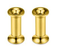 Qiwnswoy Astm F136 Titanium Double Flared Tunnel Plugs Gauges Earring Expander Stretcher Screw Fit Ear Gauges Ear Tunnels For Ears 10G 8G 6G 4G 2G 0G 00G Plug Earrings Body Piercing Jewelry For Women