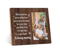 Qiwog Memorial Photo Frame - When Tomorrow Starts Without Me Sympathy Condolence Gift Picture Frame - Bereavement Gifts For Loss Of Loved One - In Loving Memory Greenery Photo Frame Gifts -B24