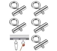 qiwuhai 5 Packs Awning Rail Stoppers, 8-10 mm Caravan Awning Accessories, 304 Stainless Steel Piping Stopper for RV Caravan Motorhome Campervan Camping Tent Equipment Accessories