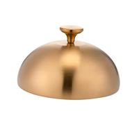 QIXCXAZ Cheese Melting Dome For Grilling Keeps Kitchen Clean, Gold, 20cm
