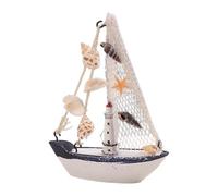 QIXCXAZ Decorative Sailing Ship Model Beautiful Wooden Nautical Accent Special Celebrations Handicraft Sailboat Pirate Ship Mediterranean Decoration Miniature