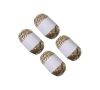 QIXCXAZ Engaging Craft Projects Using Knitting Yarn 4 Rolls Chunky T-Shirt Yarn for Unique Ideas and Home Decor Crocheting Knitting Set Chunky Tshirt, Golden Pink
