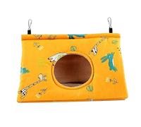 QIXCXAZ Hammock Bird Shelter Cozy Winter Warm Plush Nest House Parrots To Feel Safe And Snug Cotton Bird Hammock Can Be Hand Washed Or Machine Washed Easily.