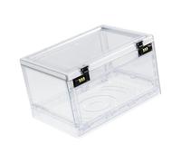 QIXCXAZ Lockable Storage Bin Clear Lockable Storage Box for Home Office Providing Ample Space Durable Secure Password Feature Box Clear for Food