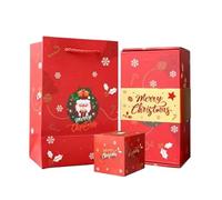 QIXCXAZ Merry Christmas Up Bounce Gift Box Featuring Christmas,B,10 CARD | Balloon Surprise To Delight Everyone Xmas Diy Photo Folding Gift Box Album Birthday Gifts