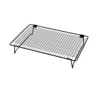 QIXCXAZ Premium Nonstick Cooling Tray Stainless Steel Heavy Duty Cooling Racks High Performance Baking And Racks Have Spaced Parallel Lines To Prevent Food, Black, 34x24x5.7cm